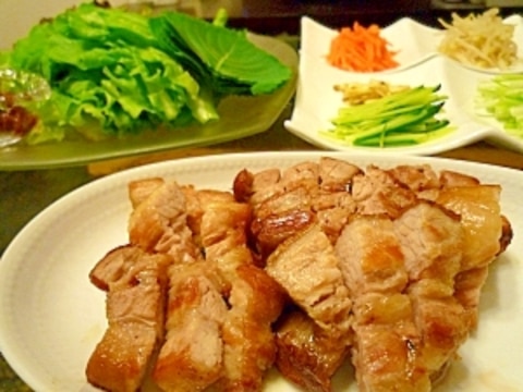 野菜!!お肉!!サムギョプサル☆スタミナ満点☆